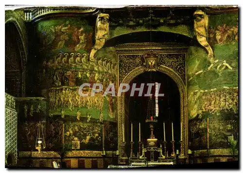 Cartes postales moderne Albi Tarn Interieur de la Basilique Ste Cecile XIII S l'Autel et Fresque du Jugement Dernier fin