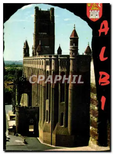 Cartes postales moderne Albi Tarn la Basilique Ste Cecile XIII S vue du donjon de la Collegiale St Salvy