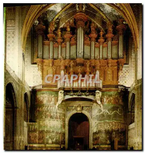 Cartes postales moderne Albi Tarn la Basilique Ste Cecile XIII S la Voute Peintures italiennes 1509 1514 le grand Orgue