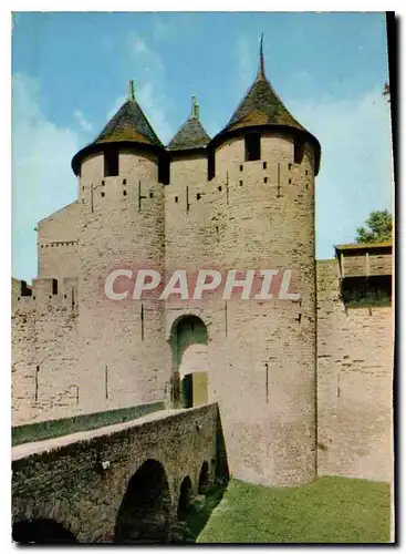 Cartes postales moderne Cite Medievale Cite de Carcassonne Aude entree du Chateau