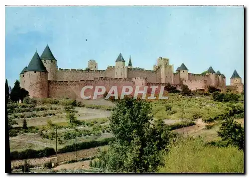 Moderne Karte Cite Medievale Cite de Carcassonne Aude la cite Cote Sud