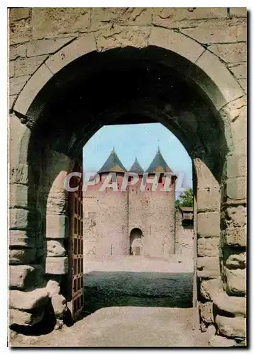 Cartes postales moderne Cite Medievale Cite de Carcassonne Aude entree du Chateau