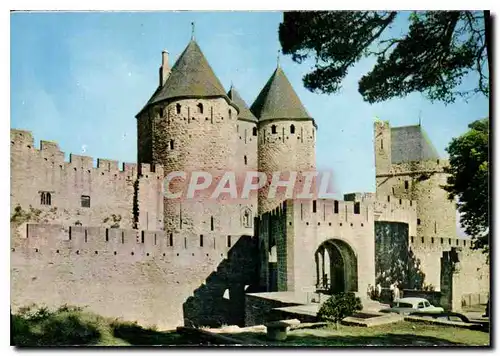 Moderne Karte Cite Medievale Cite de Carcassonne Aude la Porte Narbonnaise