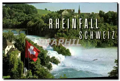 Moderne Karte Rheinfall Schweiz