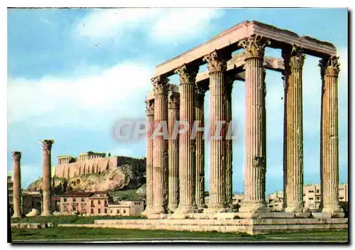 Cartes postales moderne Athenes le Temple de Jupiter Olympe