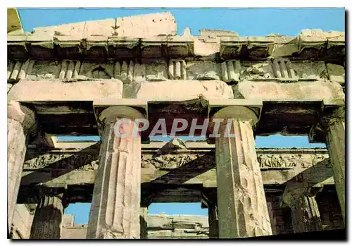 Cartes postales moderne Athenes Acropole vue frontale du Parthenon