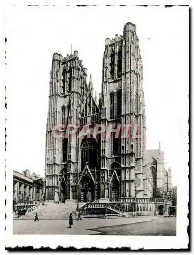 Moderne Karte Bruxelles Cathedrale St Michel