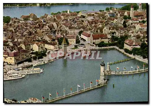 Cartes postales moderne Landau im Bodensee Hafen