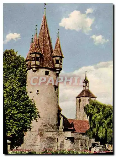 Moderne Karte Landau im Bodensee Diebsturn und Peterskirche