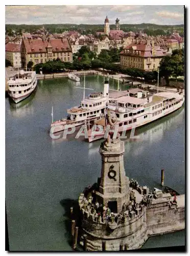 Cartes postales moderne Landau im Bodensee Hafenpartie