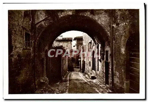 Cartes postales moderne Assisi una via caratteristica con la Casa di Bernardo di Quintavalle