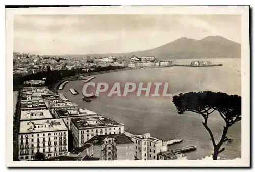 Moderne Karte Napoli Mergellina Panorama dal Rione Sannazaro Posillipo