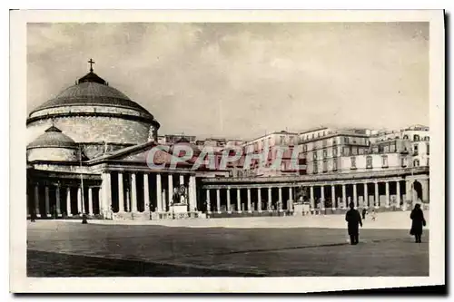 Cartes postales moderne Napoli Piazza Plebiscito e Chiesa di S Francesco da Paola