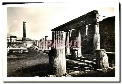 Moderne Karte Pompei Tempio di Apollo