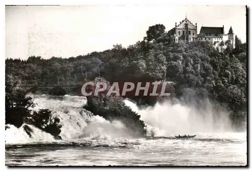 Cartes postales moderne Rheinfall mit Schloss Lauten