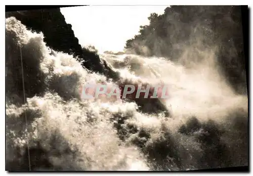 Moderne Karte Der Rheinfall vom mittleren Felsen aus