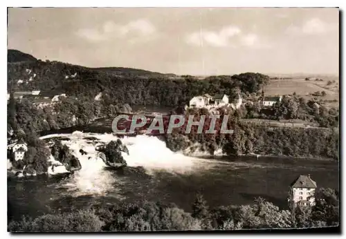 Moderne Karte Flugbild vom Rheinfall