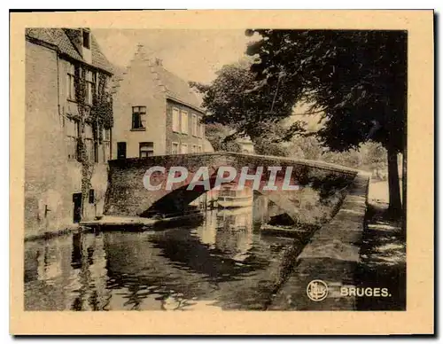 Moderne Karte Bruges Pont du Cheval