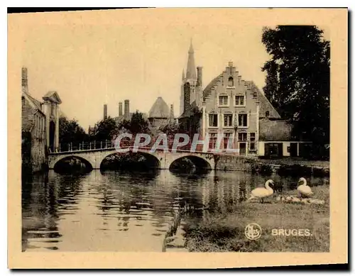 Moderne Karte Bruges Pont du Beguinage et Presbytere