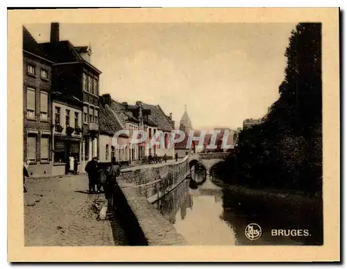 Moderne Karte Bruges Quai des Menetriers