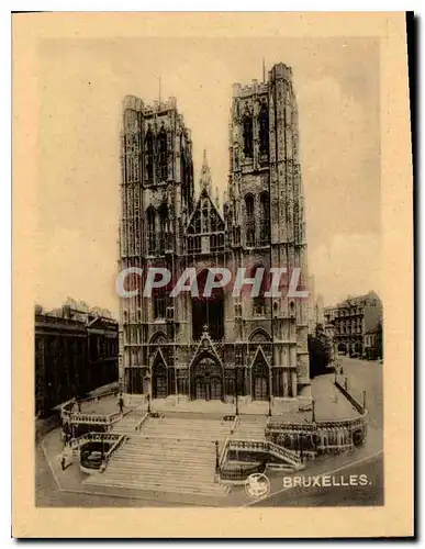 Moderne Karte Bruxelles Eglise Ste Gudule