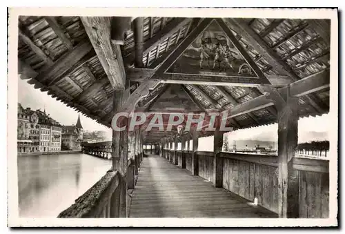 Cartes postales moderne Lucerne Chapel Bridge