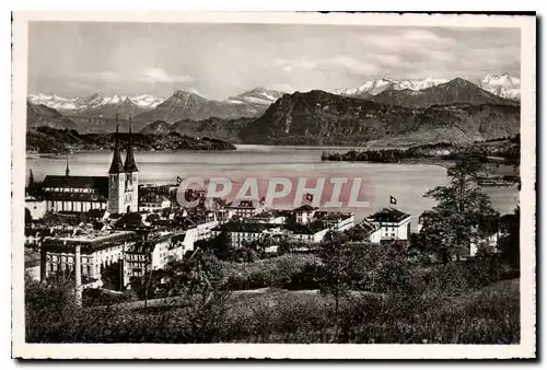 Cartes postales moderne Lucerne and the Alps
