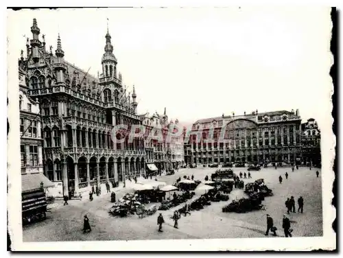 Moderne Karte Bruxelles Grand'Place cote Nord Est