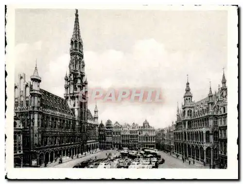 Moderne Karte Bruxelles Vue generale de la Grand'Place