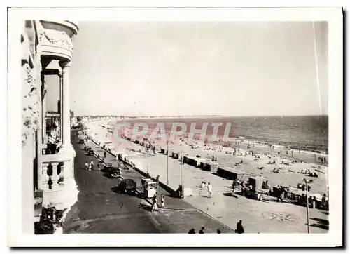 Moderne Karte La Baule Vue generale de la Plage vers Pornichet