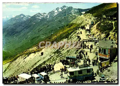 Cartes postales moderne Les Pyrenees Col du Tourmalet depart de la route a peage du Pic du Midi de Bigorre