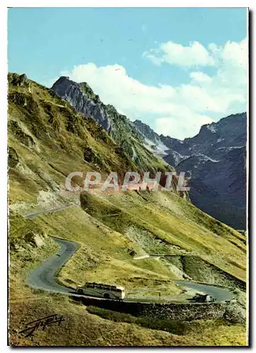 Moderne Karte Les Pyrenees Route de Bareges au Col du Tourmalet le Fer a Cheval