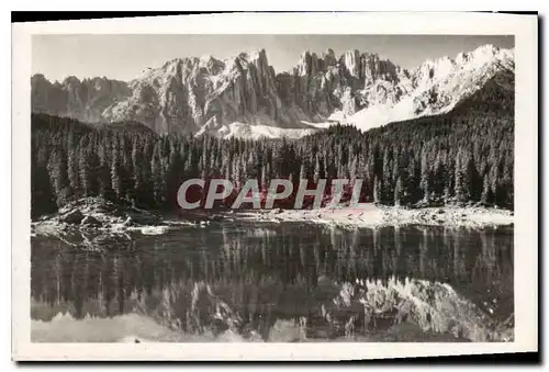 Moderne Karte Lago Carezza Latemar