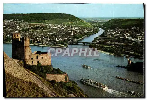 Moderne Karte Vue sur le Manoir Ehrenfels et Bingen