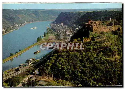 Moderne Karte St Goar Le Manoir Rheinfels