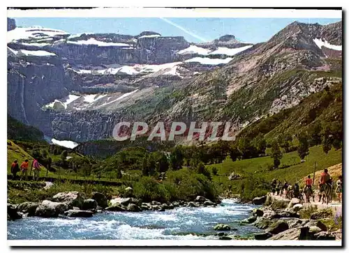 Moderne Karte Hautes Pyrenees Gavarnie La Gave et le Cirque