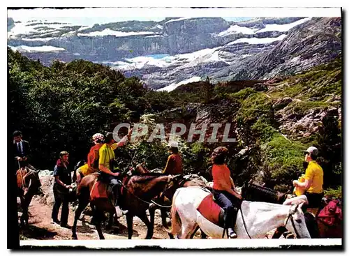 Moderne Karte Hautes Pyrenees Gavarnie sur la route du Cirque