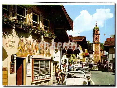 Moderne Karte Mittenwald Oberbayern Hohenluftkurort