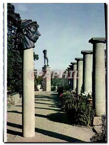 Cartes postales moderne The terrace with the head of Poseidon