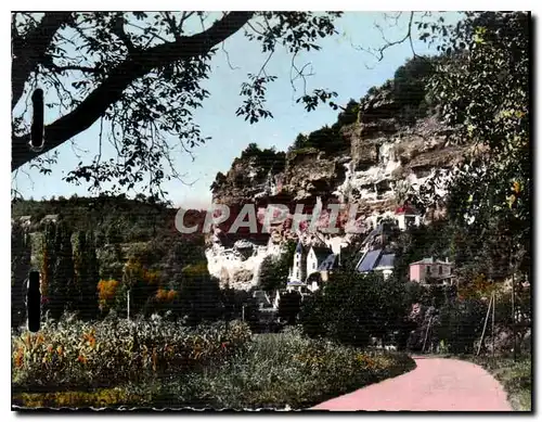 Cartes postales moderne La Rogue Gageac La Falaise et le Manoir de Tarbe