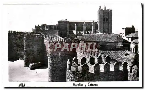 Cartes postales moderne Avila Murallas Catedral