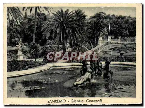 Moderne Karte Sanremo Jardins de la Villa Municipale
