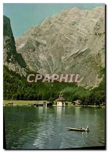 Moderne Karte St Bartholoma mit Watzmann Ostwand