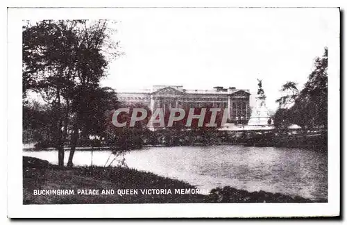 Cartes postales moderne Buckingham palace and queen Victoria memorial
