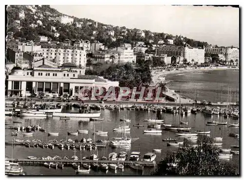 Moderne Karte Cannes le port le casino la Croisette