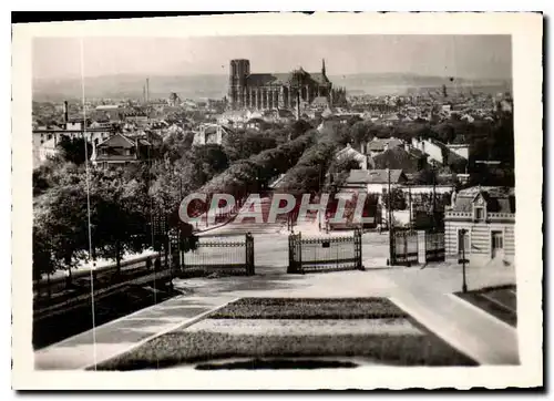 Moderne Karte Reims Vue generale