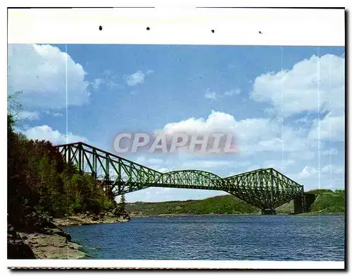 Moderne Karte Le Pont de Quebec Canada