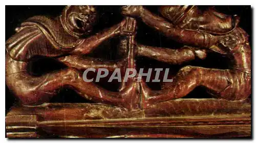 Cartes postales moderne St Bertrand de Comminges   Accoudoir de Stalle Rivalite de deux Moines se disputant la Crosse