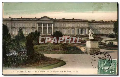 Ansichtskarte AK Compiegne le Chateau la facade cote du Parc