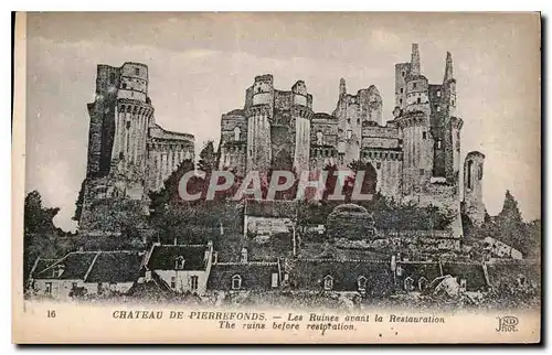 Ansichtskarte AK Chateau de Pierrefonds les Ruines avant la Restauration